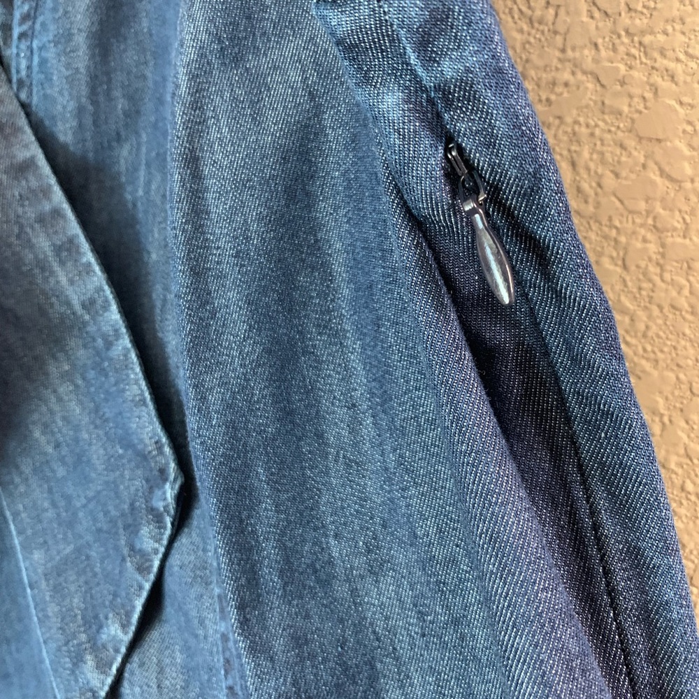 Kate Spade tie-neck denim dress - Picture 5 of 6